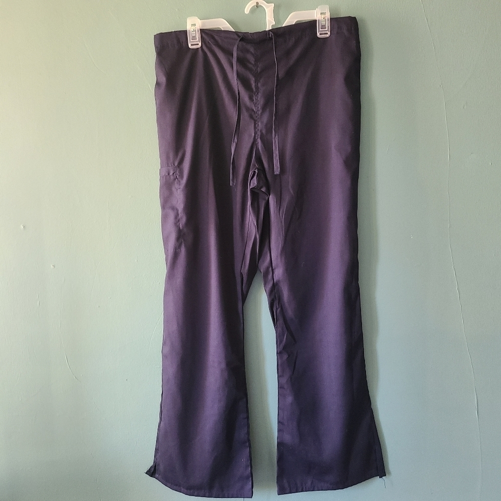 Natural Uniforms Solid Black Scrub Pants Size Medium